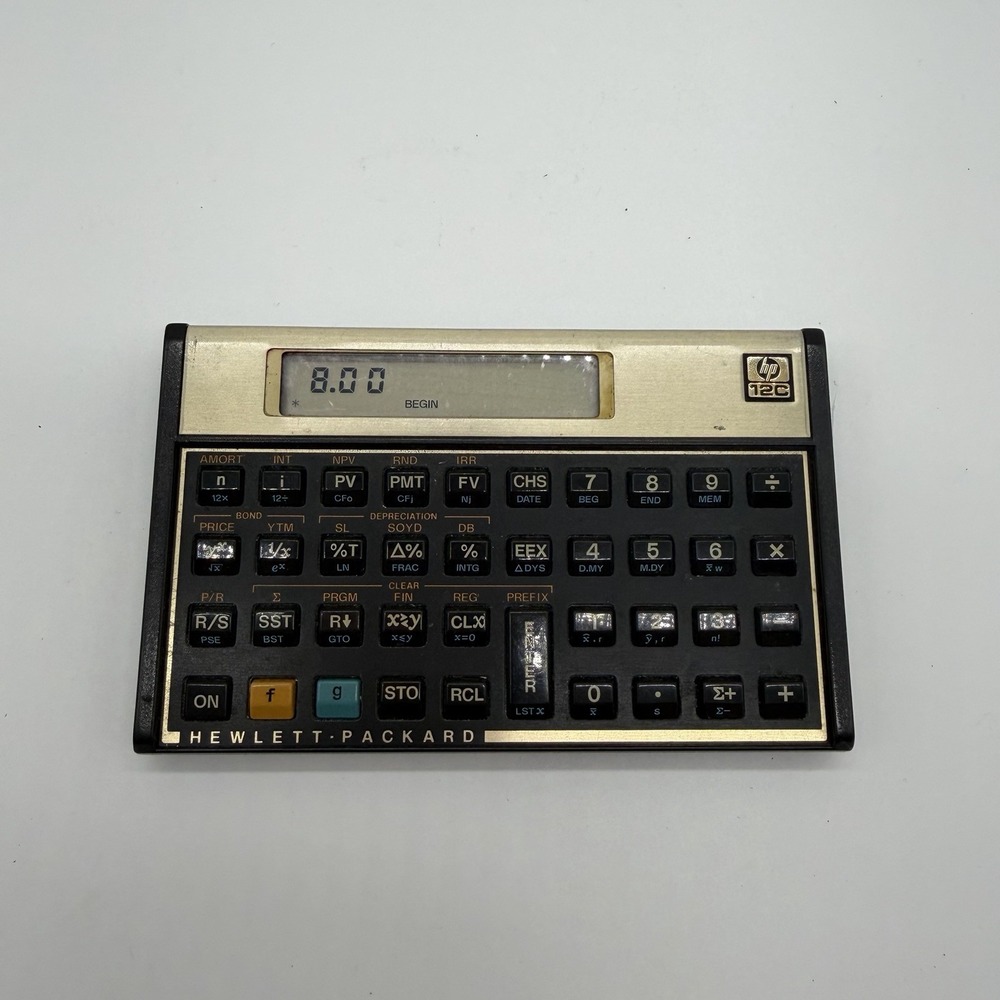 Hewlett-Packard HP 12C Financial‎ Calculator  - Tested & Working